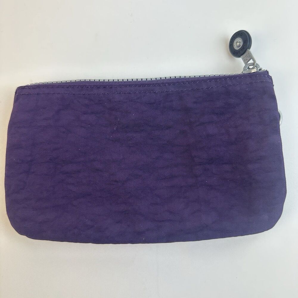 Kipling Deep Purple Creativity Large Zipper Organizer Accessory Pouch Wallet - Picture 3 of 9
